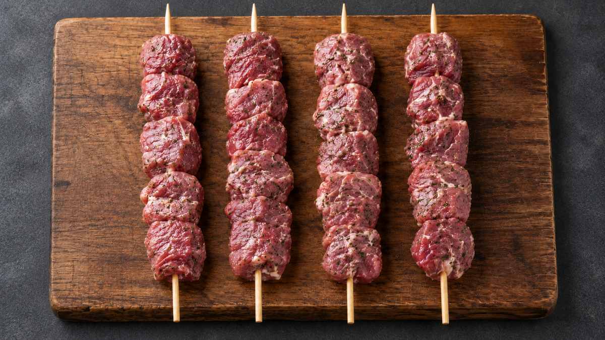 Large Spiced Lamb Kebabs – 120g (48 per carton)