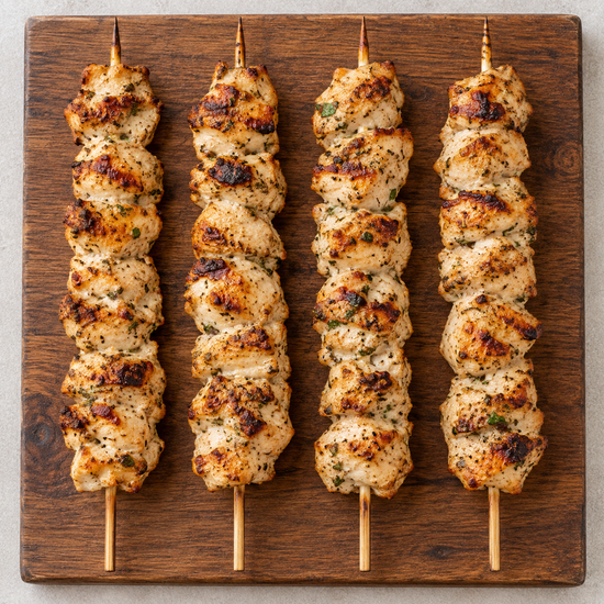 Large Mediterranean Chicken Kebabs - 125g