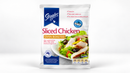Steggles Oven Roasted Sliced Chicken 1kg bag displayed against a clean white background.
