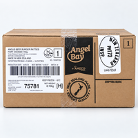 Angel Bay Angus Beef Burger Patties 150g carton containing 54 part-cooked frozen patties
