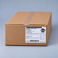 Brown carton of 40 × 200g frozen chicken breast schnitzels with Triple C Poultry product label